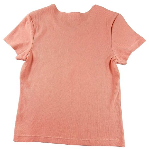 Croft & Barrow Womans Coral Rib Knit Top size Petite Medium NWT  JH1473 - Picture 2 of 3